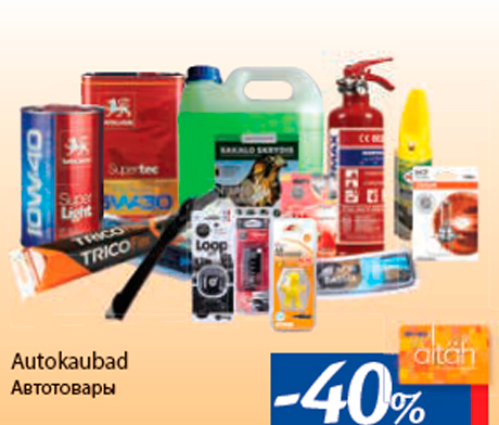 Autokaubad -40%