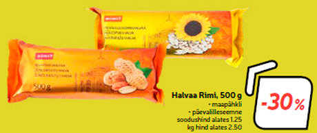 Halvaa Rimi, 500 g -30%