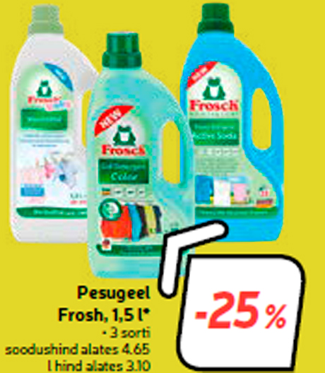 Pesugeel Frosh, 1,5 l* -25%