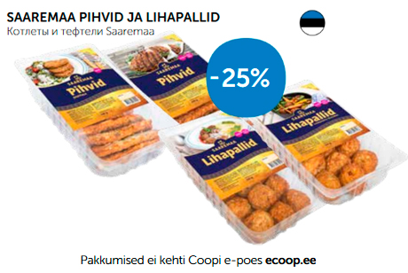 SAAREMAA PIHVID JA LIHAPALLID  -25%