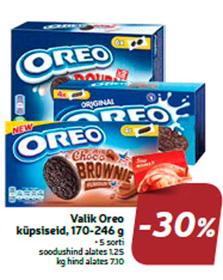 Valik Oreo küpsiseid, 170-246 g  -30%
