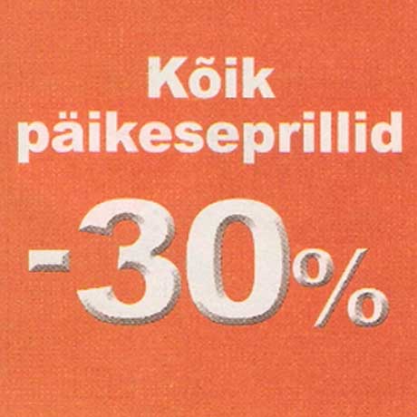 Päikeseprillid -30%