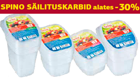 SPINO SÄILITUSKARBID alates-30%