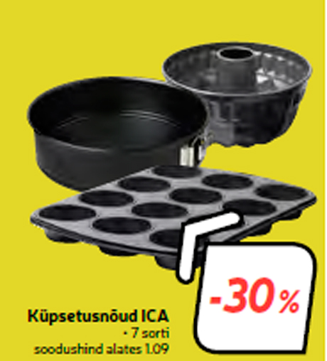 Küpsetusnõud ICA -30%