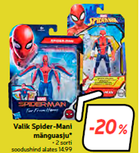 Valik Spider-Mani mänguasju*  -20%
