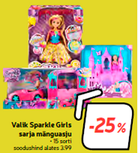 Valik Sparkle Girls sarja mänguasju  -25%
• 15 sorti