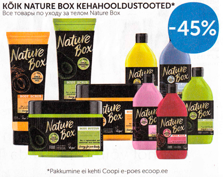 KÕIK NATURE BOX KEHAHOOLDUSTOOTED* -45%