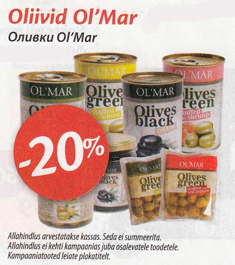 Oliivid Ol´Mar  -20%