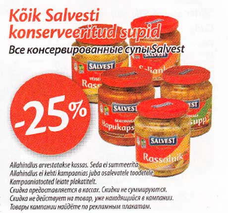 Kõik Salvesti konserveritud supid 