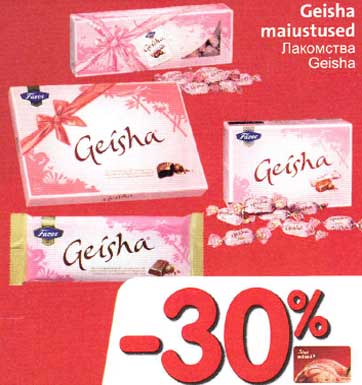 Geisha maiustused -30%