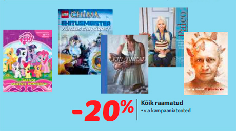 Kõik raamatud -20%