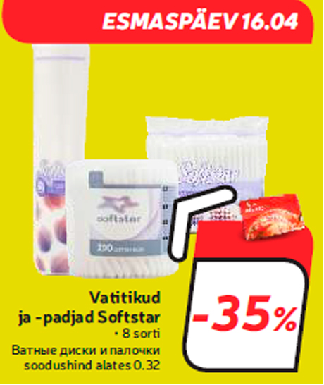 Vatitikud ja -padjad Softstar  -35%