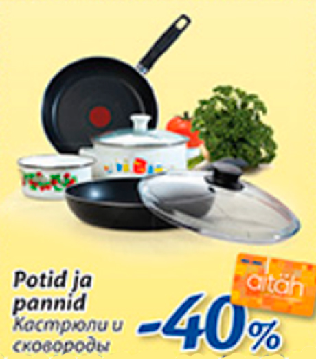 Potid ja pannid  -40%