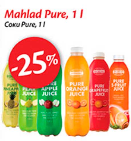 Mahlad Pure, 1 l  -25%