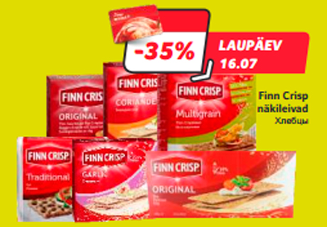 Finn Crisp näkileivad  -35%