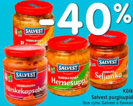 Kõik Salvest purgisupid -40%