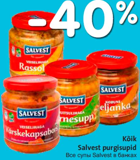 Kõik Salvest purgisupid -40%