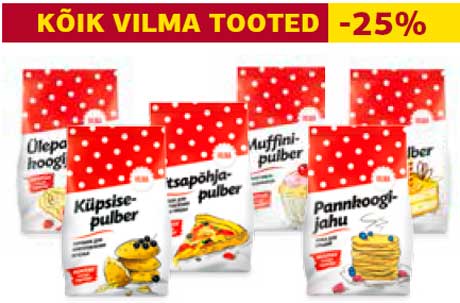 kõik vilma tooted -25%