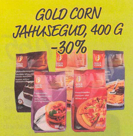 GOLD CORN JAHUSEGUD, 400 G  -30%