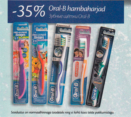 Oral-B hambaharjad  -30%