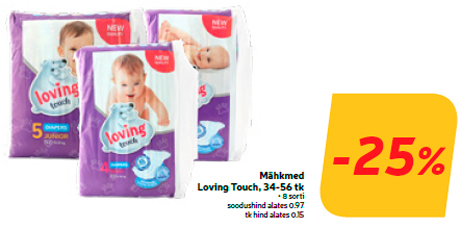 Mähkmed Loving Touch, 34-56 tk  -25%
