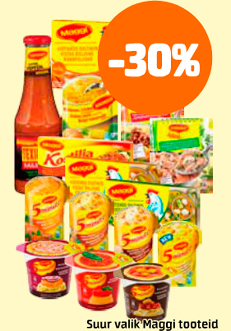 Suur valik Maggi tooteid  -30%