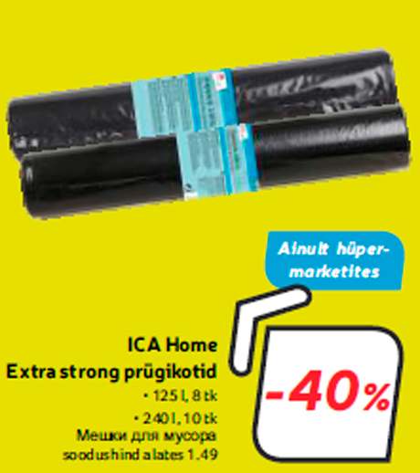 ICA Home Extra strong prügikotid  -40%