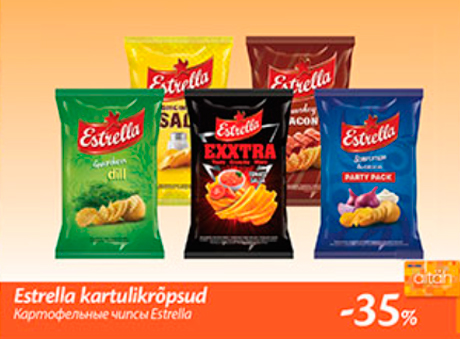 Estrella kartulikrõpsud  -35%