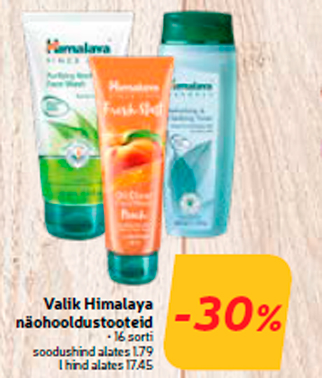 Valik Himalaya näohooldustooteid -30%