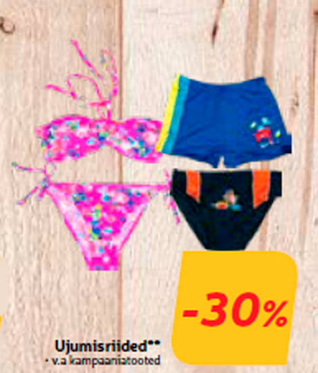 Ujumisriided**  -30%