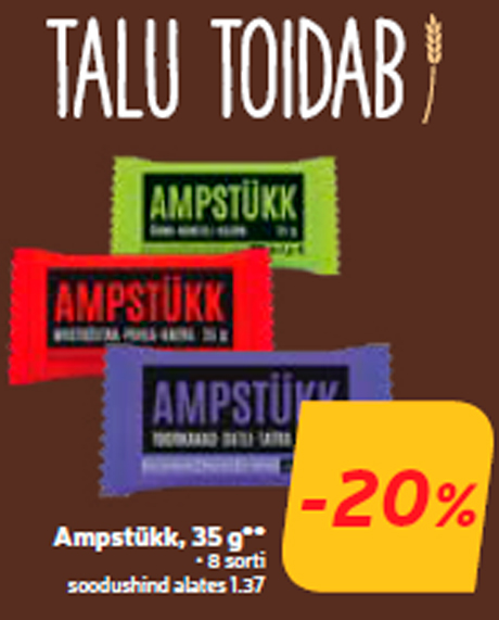 Ampstükk, 35 g** -20%