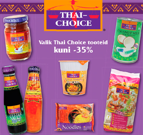 Valik Thai Choice tooteid kuni -35%