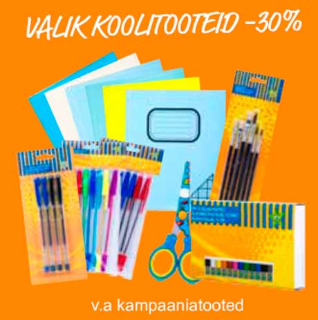 VALIK KOOLITOOTED -30%