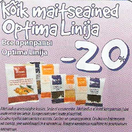 Optima Linija maitseained -20%