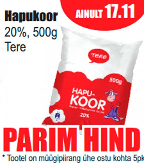 Hapukoor - PARIM HIND