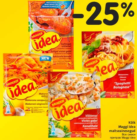 Kõik Maggi Idea maitseainesegud -25%