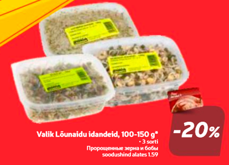 Valik Lõunaidu idandeid, 100-150 g*  -20%