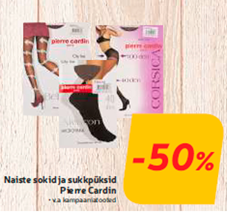 Naiste sokid ja sukkpüksid Pierre Cardin  -50%
