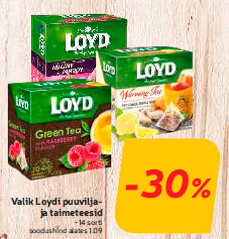 Valik Loydi puuviljaja taimeteesid  -30%
