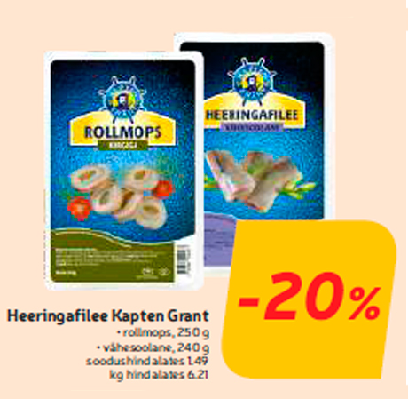 Heeringafilee Kapten Grant -20%
