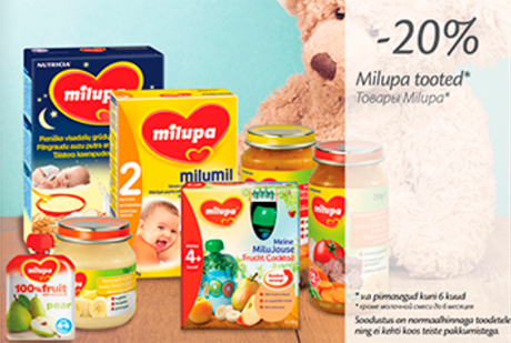 Milupa tooted*  -20%