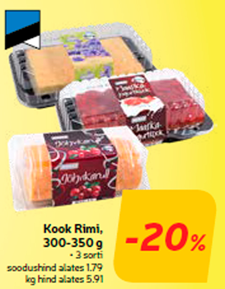 Kook Rimi, 300-350 g  -20%