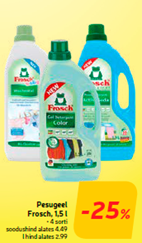 Pesugeel Frosch, 1,5 l  -25%
