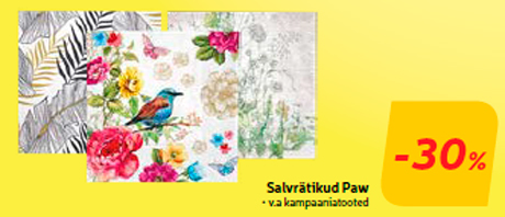 Salvrätikud Paw  -30%
