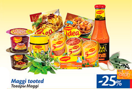 Maggi tooted  -25%