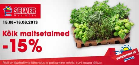 Kõik maitsetaimed -15%