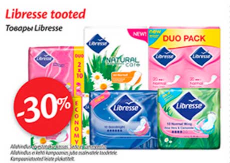 Libresse tooted  -30%