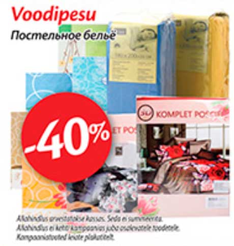 Voodipesu  -40%