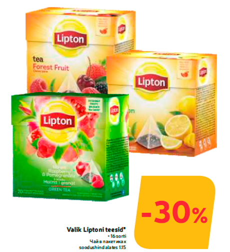 Valik Liptoni teesid*  -30%