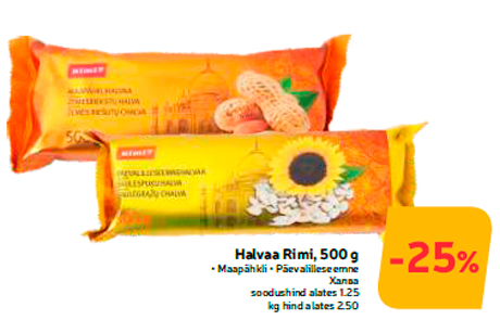 Halvaa Rimi, 500 g  -25%